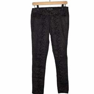 Celebrity Pink Skinny Jeans Snakeskin Black 5